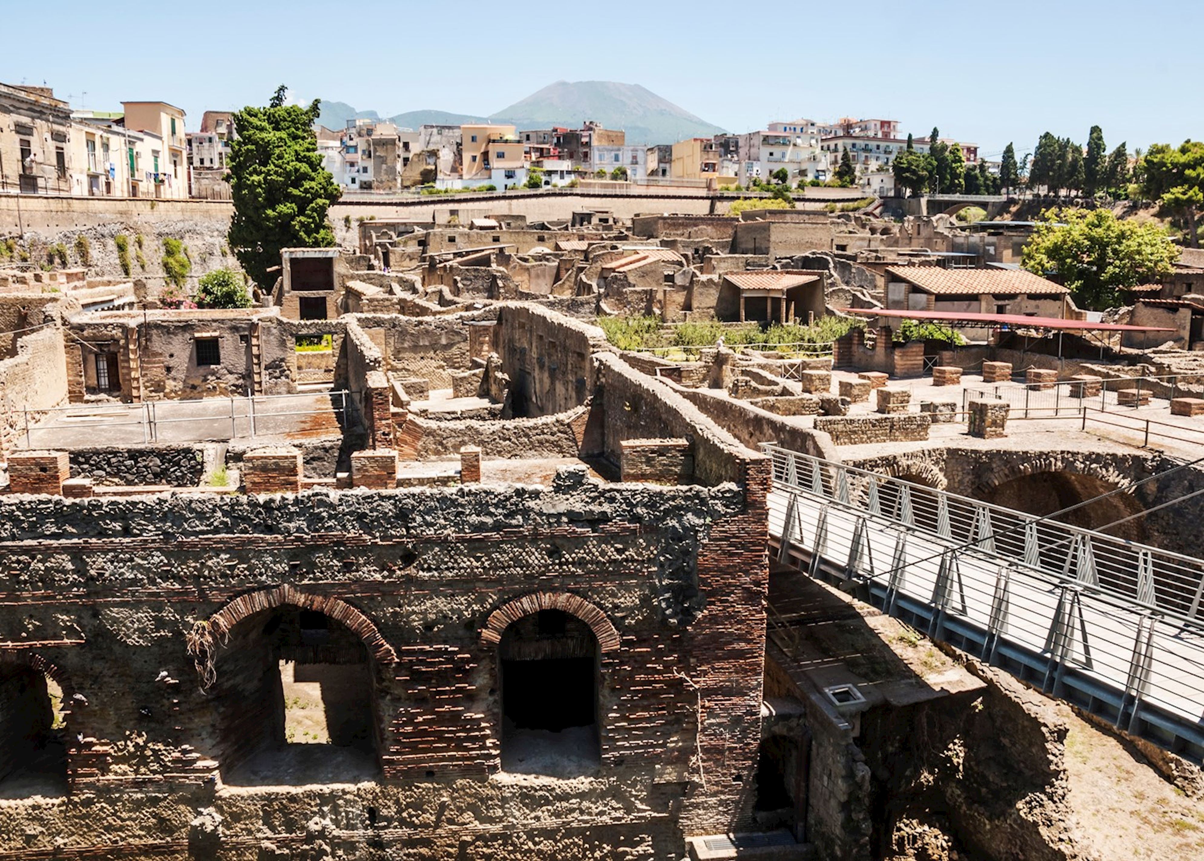 Panorama of the Herculaneum archaeological park